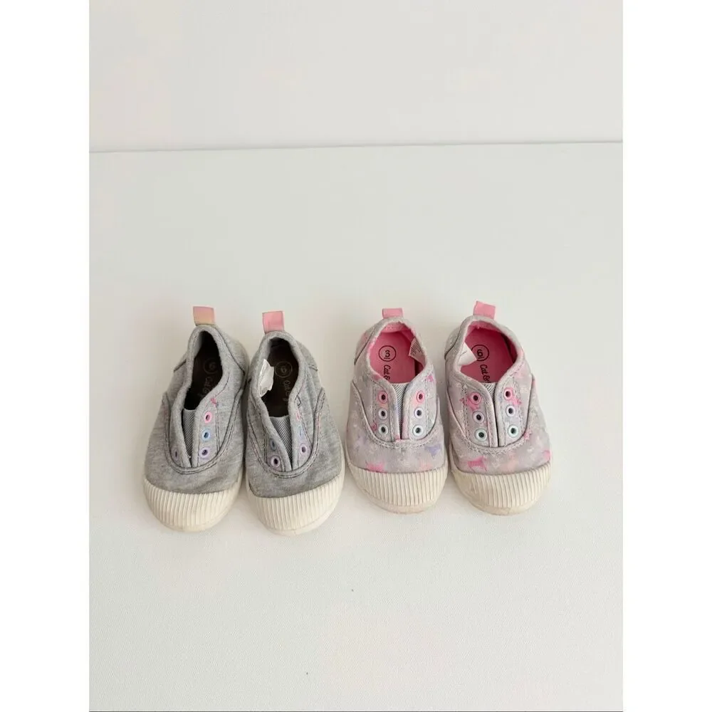 Cat & Jack Girl’s Todler slip on shoes size 6